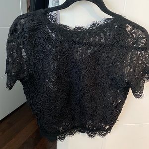 BLACK LACE SHIRT